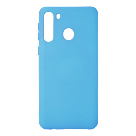 Soft Silicon Case for Samsung Galaxy A21 Blue